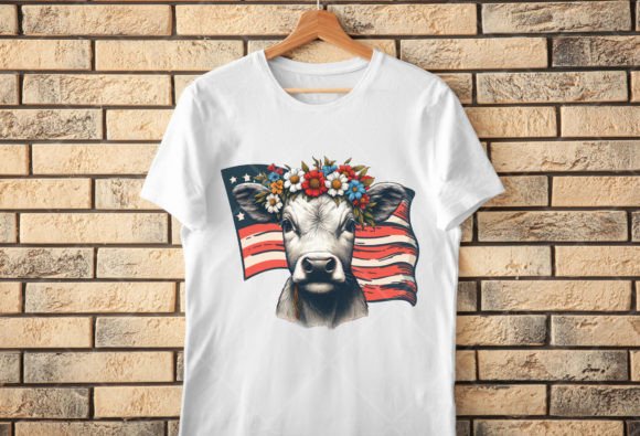 Review: Farm Animal Png, Cow and American Flag