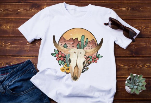 Reviewing Cow Skull with Leopard Print, Cactus Png for Embroidery