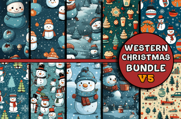 Sublimation Christmas Pattern Bundle