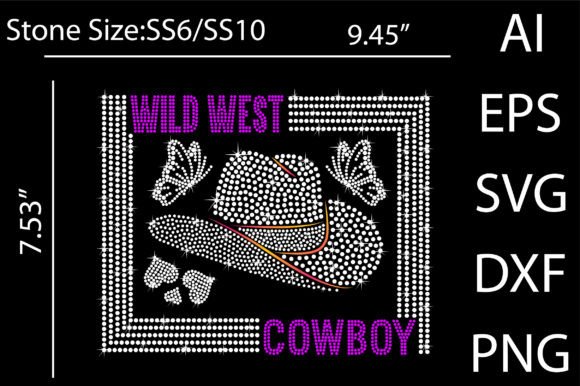 Wild West Cowboy Rhinestone